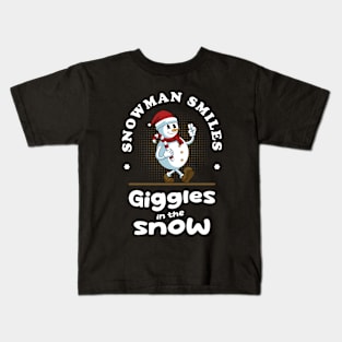 Funny Snowman Kids T-Shirt